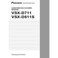 PIONEER VSX-D811S/KCXJI Owners Manual