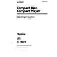 SONY D-137CR Owners Manual