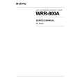 SONY WRR-800A Owners Manual