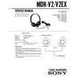 SONY MDRV2EX Manual de Servicio