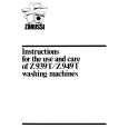 ZANUSSI Z949T Owners Manual