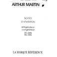 ARTHUR MARTIN ELECTROLUX RC3405W Owners Manual