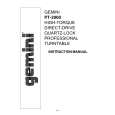 GEMINI PT-2000 Owners Manual
