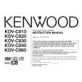 KENWOOD KFVC860 Owners Manual