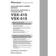 PIONEER VSX-415 Manual de Usuario