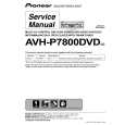 PIONEER AVH-P7800DVD/UC Manual de Servicio