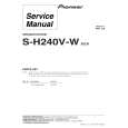 PIONEER S-H240V-W/SXTW/EW5 Manual de Servicio