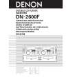 DENON DN-2600F Owners Manual