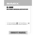 NADY AUDIO CL-5000 Instrukcja Obsługi