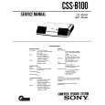 SONY CSS-B100 Service Manual