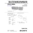 SONY SSRS370 Service Manual