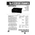 SONY TAF500ES Service Manual