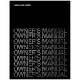 HARMAN KARDON HK505 Owners Manual