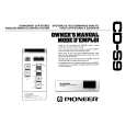 PIONEER CD-S9 Owners Manual
