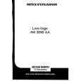 ARTHUR MARTIN ELECTROLUX AW3090AA Owners Manual