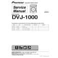 PIONEER DVJ-1000/TLXJ/RD Service Manual