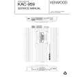 KENWOOD KAC959 Service Manual