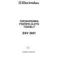 ELECTROLUX EKV5601 Owners Manual
