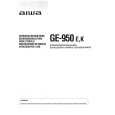 AIWA GE-950E Owners Manual