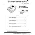 SHARP XE-A101 Parts Catalog