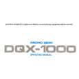 MICRO SEIKI DQX-1000 Instrukcja Obsługi