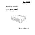 SANYO PLC-SE10 Owners Manual