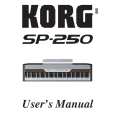 KORG SP-250 Instrukcja Obsługi