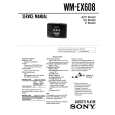 SONY WM-EX608 Instrukcja Serwisowa