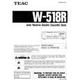 TEAC W518R Owners Manual