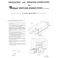 WHIRLPOOL RHH2636 Installation Manual