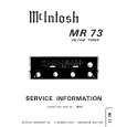 MCINTOSH MR 73 Instrukcja Serwisowa