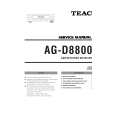 TEAC AG-D8800 Service Manual