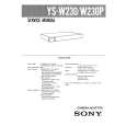 SONY YS-W230P Service Manual