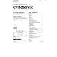 SONY CFD-260 Instrukcja Obsługi