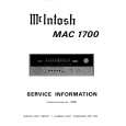 MCINTOSH MAC1700 Service Manual