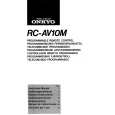 ONKYO RC-AV10M Owners Manual