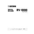 BOSS RV-1000 Owners Manual