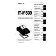 SONY IT-M500 Owners Manual