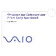 SONY PCG-NV205 VAIO Podręcznik Oprogramowania