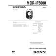 SONY MDRIF5000 Service Manual