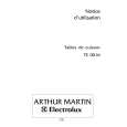 ARTHUR MARTIN ELECTROLUX TE0016X-WITHOUTPLUG Owners Manual