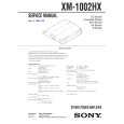 SONY XM1002HX Service Manual