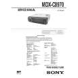 SONY MDXC8970 Owners Manual
