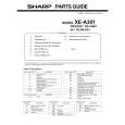 SHARP XE-A301 Parts Catalog