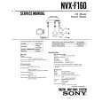 SONY NVX-F160 Service Manual