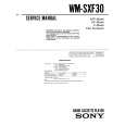SONY WMSXF30 Instrukcja Serwisowa
