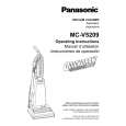 PANASONIC MCV5209 Manual de Usuario