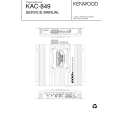 KENWOOD KAC849 Service Manual