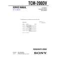 SONY TCM200DV Instrukcja Serwisowa