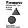 PANASONIC EP5D5 Owners Manual